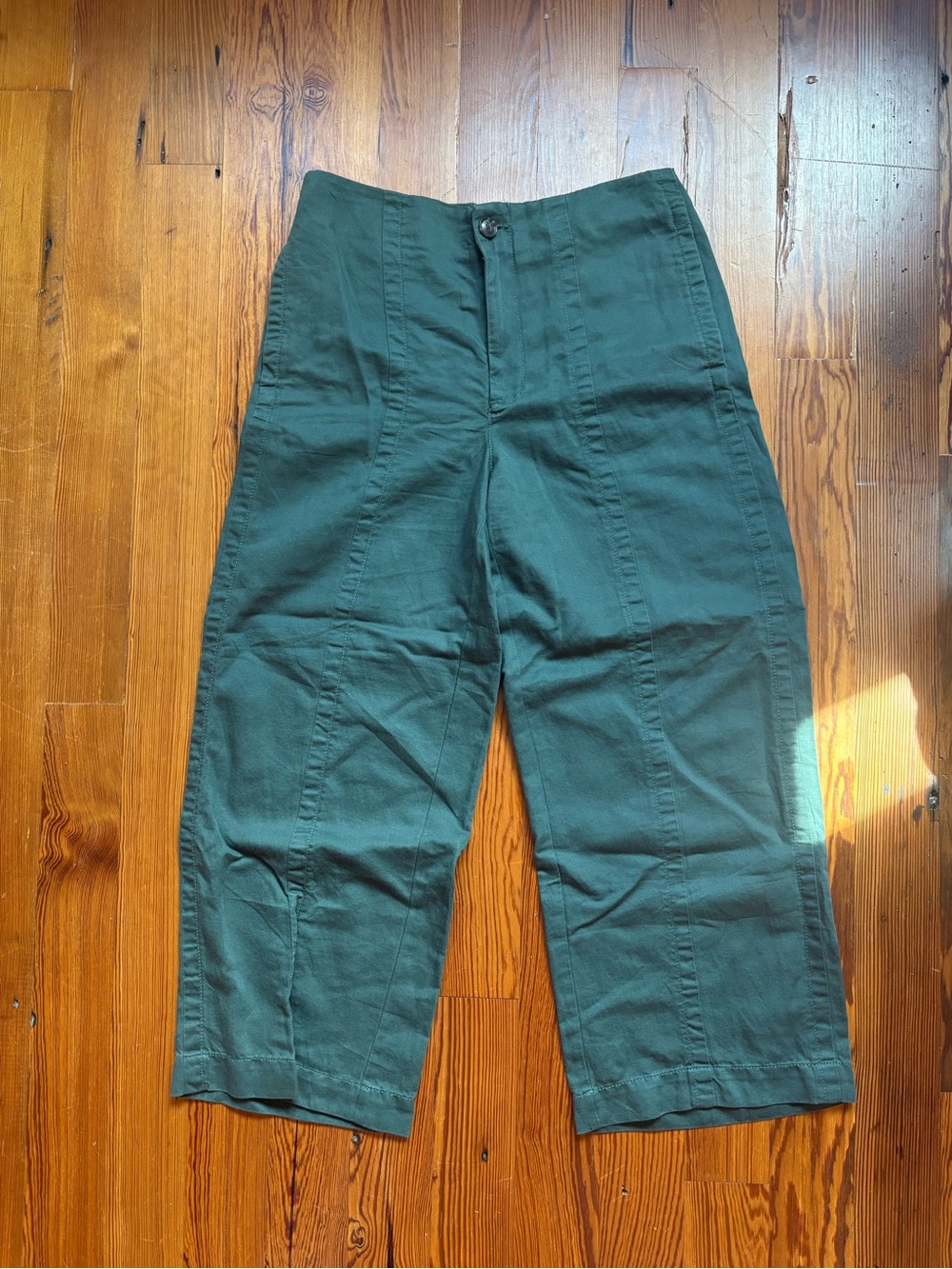 LOFT linen and cotton blend crop pants